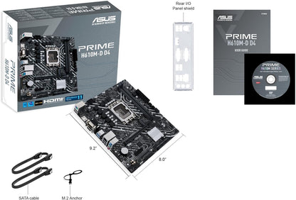 1700 ASUS PRIME H610M-D DDR4, (ASUCMPH610MD0