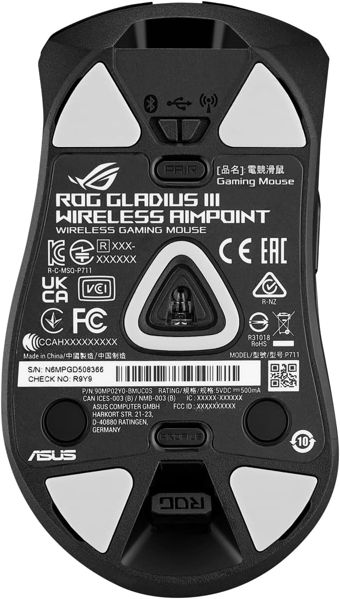 ASUS Mouse ROG Gladius III Wireless Aimpoint Black