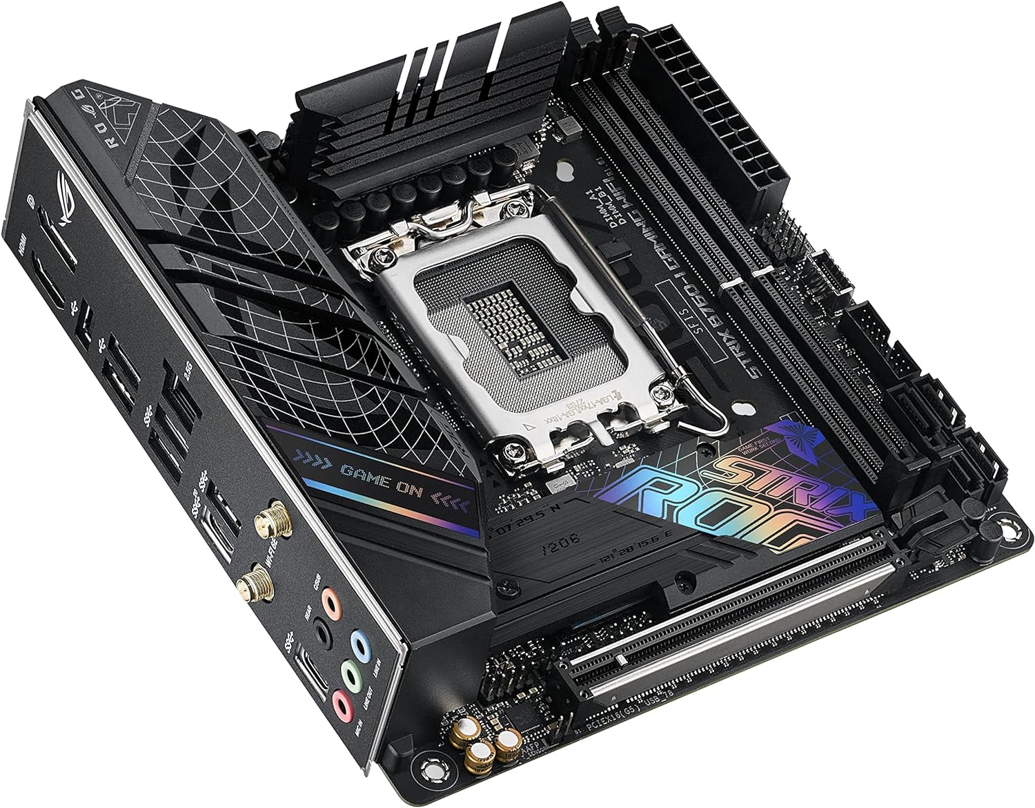 ASUS ROG Strix B760-I Gaming WiFi, Intel LGA 1700, 2 x DIMM DDR5, 1 x Display Port, 1 x HDMI