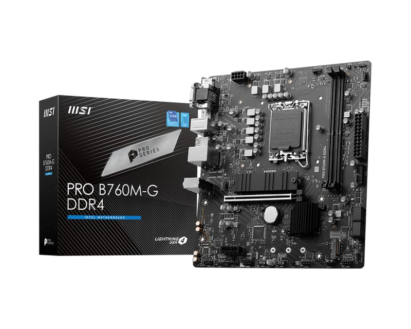 MSI PRO B760M-G DDR4 (Socket 1700/B760/DDR4) M-ATX DDR4 PRO B760M-G DDR4