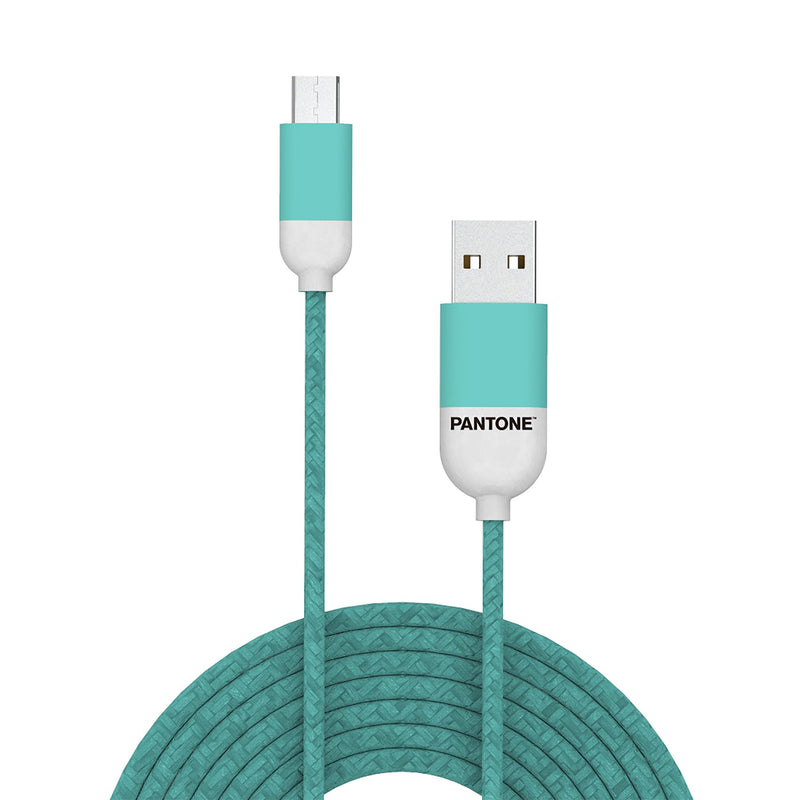Celly PTMC0015L Pantone Micro USB 2.0 Cable, 2.4A Output, 1m Length