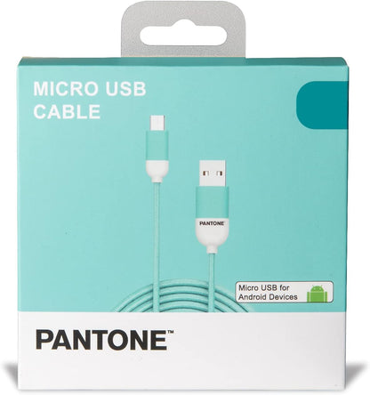 Celly PTMC0015L Pantone Micro USB 2.0 Cable, 2.4A Output, 1m Length