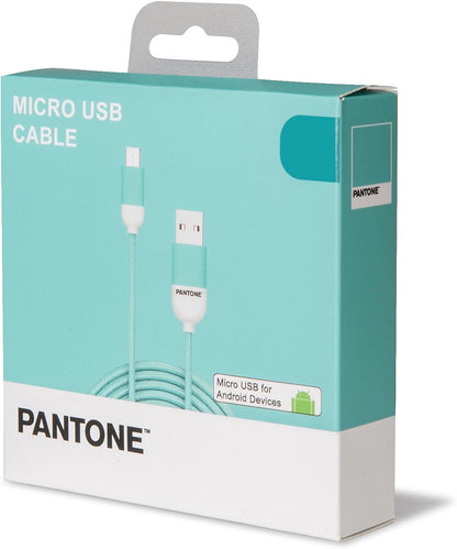 Celly PTMC0015L Pantone Micro USB 2.0 Cable, 2.4A Output, 1m Length