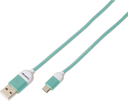 Celly PTMC0015L Pantone Micro USB 2.0 Cable, 2.4A Output, 1m Length