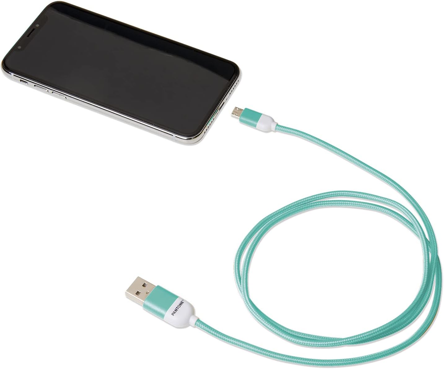 Celly PTMC0015L Pantone Micro USB 2.0 Cable, 2.4A Output, 1m Length