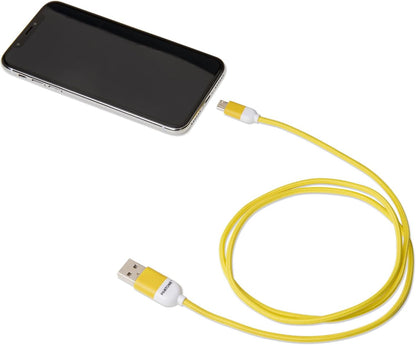 Celly PTMC0015Y Pantone Micro USB 2.0 Cable, 2.4A Output, 1m Length