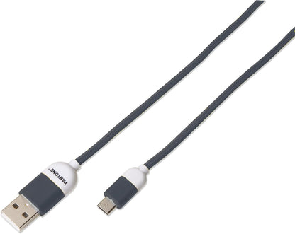Celly PTMC0015N Pantone Micro USB 2.0 Cable, 2.4A Output, 1m Length