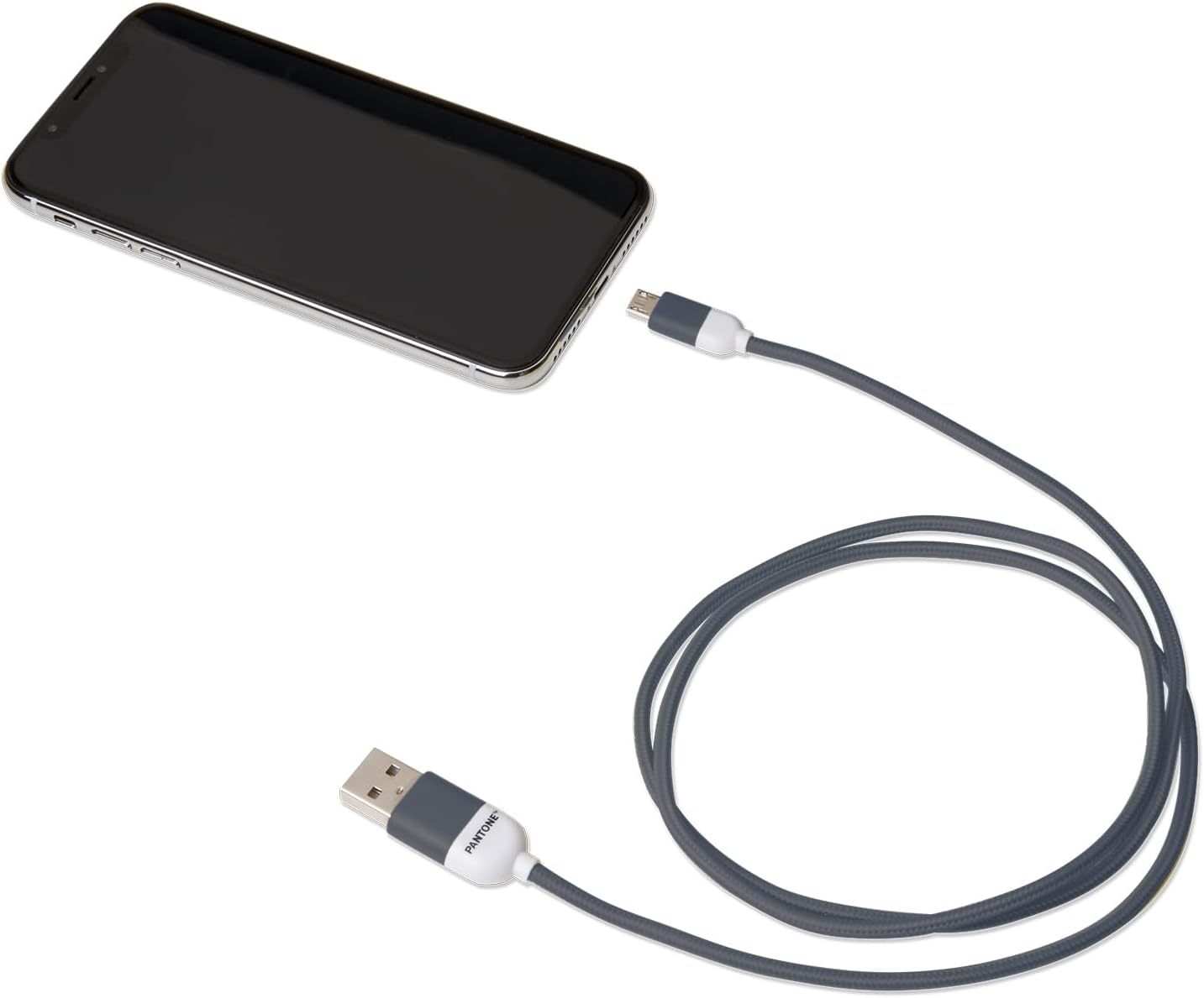 Celly PTMC0015N Pantone Micro USB 2.0 Cable, 2.4A Output, 1m Length