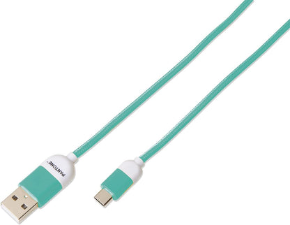 Celly PTTC0015L Pantone Type-C Cable, 2.4A Output, 1m Length