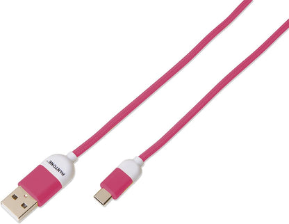 Celly PTTC0015P Pantone Type-C Cable, 2.4A Output, 1m Length