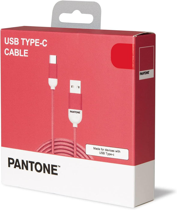 Celly PTTC0015P Pantone Type-C Cable, 2.4A Output, 1m Length