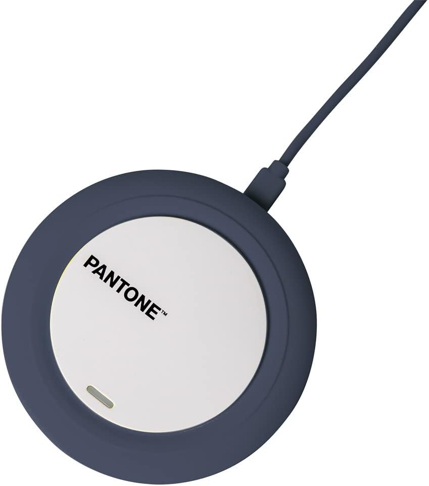 Celly Pantone Qi Caricabatterie Wireless, Carica Batterie Wireless per Cellulare, Ricarica Wireless 7.5W, Caricatore da Tavolo per iPhone e Android, Navy