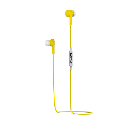 Celly PTWE001Y Pantone Earphones, Bluetooth, In Ear, 1.2M Length, 3.5mm Jack, Drop Caps
