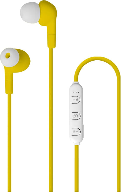 Celly PTWE001Y Pantone Earphones, Bluetooth, In Ear, 1.2M Length, 3.5mm Jack, Drop Caps