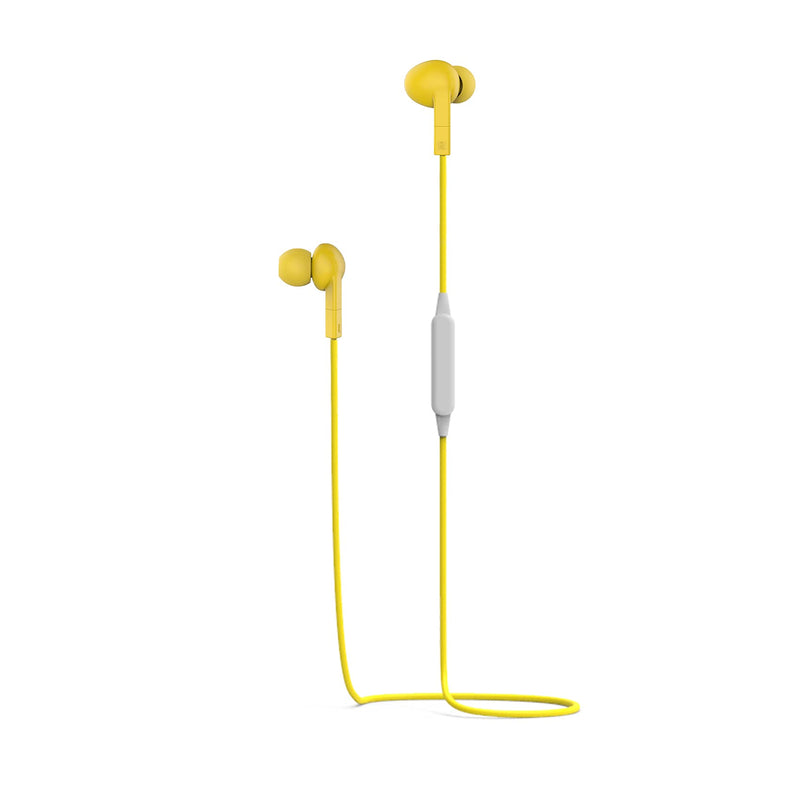Celly PTWE001Y Pantone Earphones, Bluetooth, In Ear, 1.2M Length, 3.5mm Jack, Drop Caps