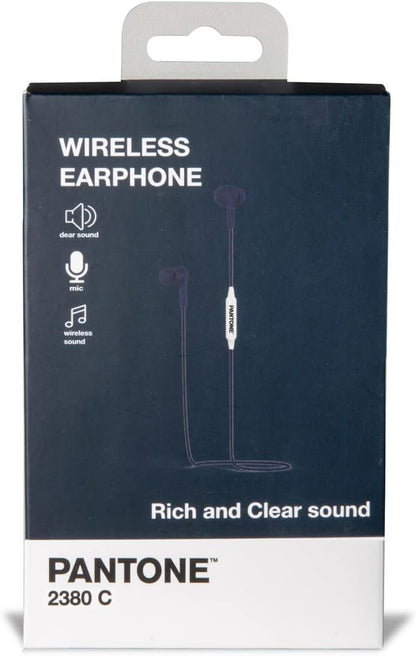 Celly PTWE001N Pantone Earphones, Bluetooth, In Ear, 1.2M Length, 3.5mm Jack, Drop Caps