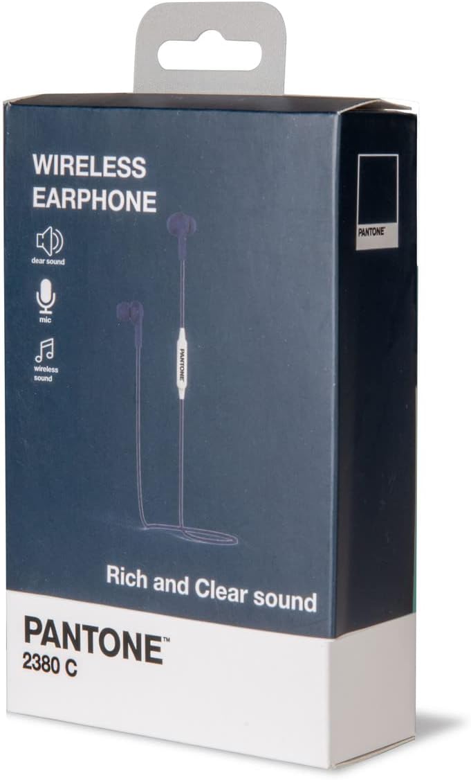 Celly PTWE001N Pantone Earphones, Bluetooth, In Ear, 1.2M Length, 3.5mm Jack, Drop Caps