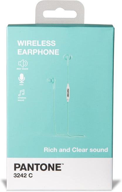 Celly PTWE001L Pantone Earphones, Bluetooth, In Ear, 1.2M Length, 3.5mm Jack, Drop Caps