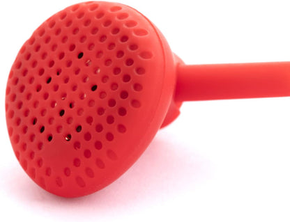 Pantone Celly, Line in-Ear Headphones with Drop Capsules, Remote Control and Built-in Microphone, Cable Length 1m, 3.5mm Jack Connector, Red