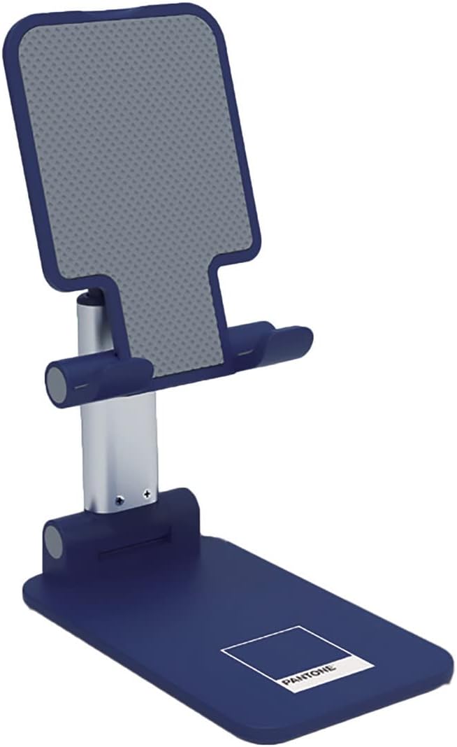 ESPRINET Pantone Desktop Holder Mobile Device Navy | Universal and Non-Slip Holder Head | for Smartphones and Tablets up to 12 Inches | Robust Base and Sturdy Stand