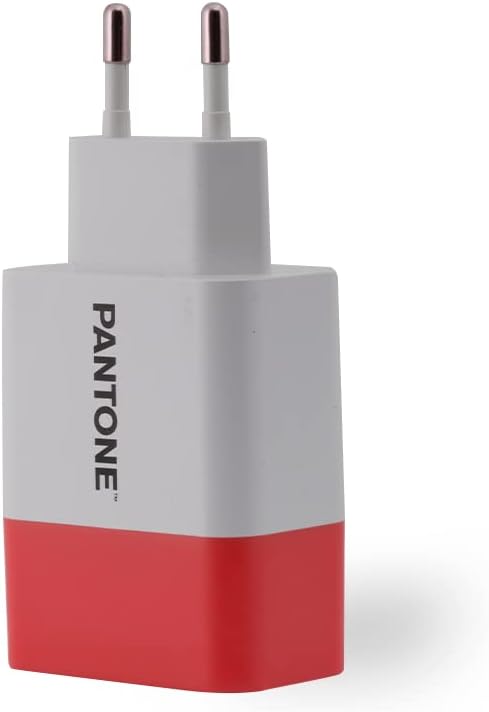 PANTONE CARGADOR RED USBA USBC Rojo