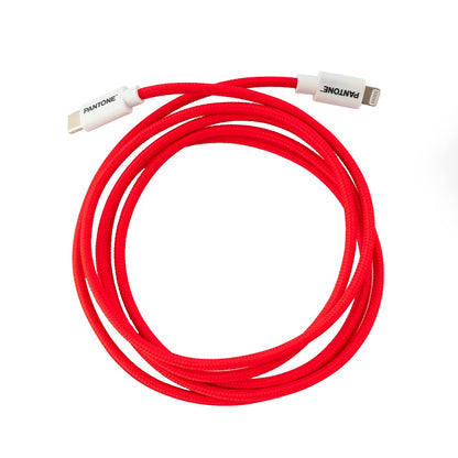 Celly, Cavo USB-C a Lightning Compatibile con Dispositivi Apple e Sistema iOS, Lunghezza 1,5 m, Potenza Supportata 60W, Connettori in PVC e Rivestimento in Nylon Anti-piegamento
