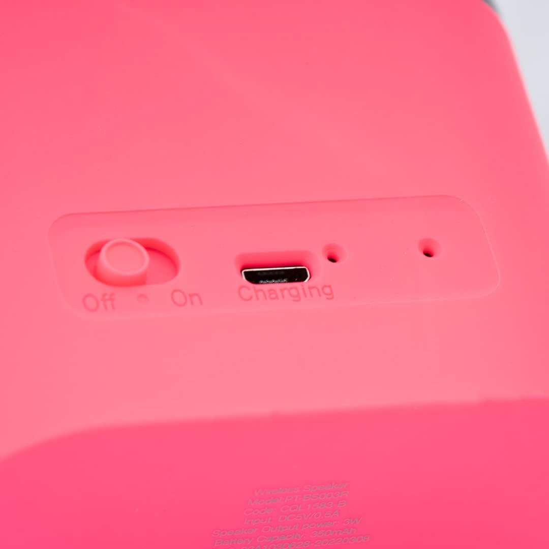 Celly, Speaker Fluo, Cassa Bluetooth con Tecnologia Bluetooth 5.1 e Potenza di Uscita di 3W, Speaker Wireless con Raggio di 10m e Autonomia Fino a 3,5 h, Adatta per Ambienti Chiusi e Aperti
