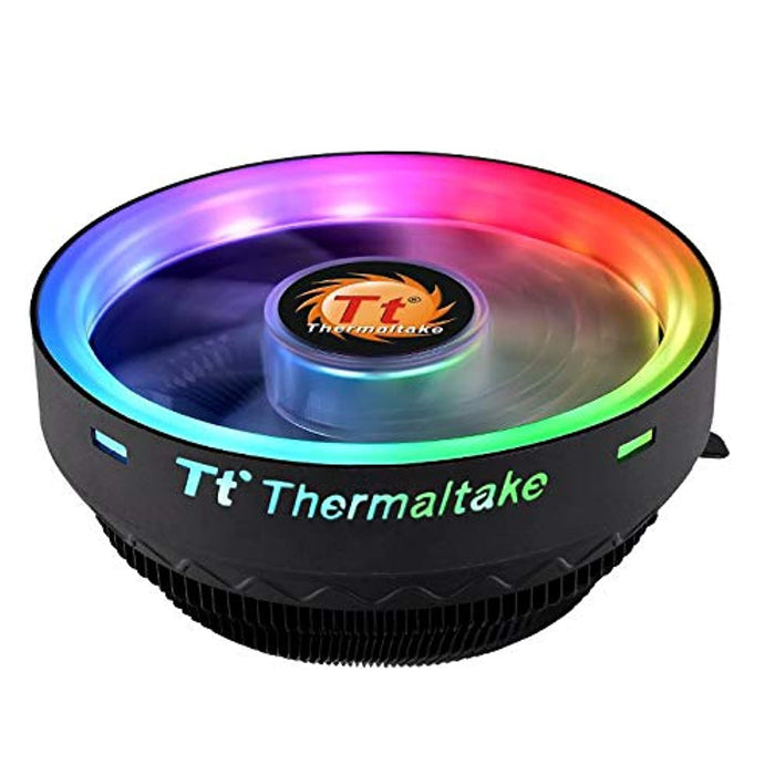 Thermaltake UX 100 Air Cooler ARGB | Quiet 120 mm PWM Fan | for Intel and AMD Socket | 5V Addressable | 65W | Black