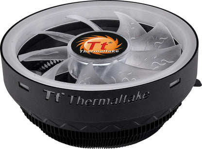 Thermaltake UX 100 Air Cooler ARGB | Quiet 120 mm PWM Fan | for Intel and AMD Socket | 5V Addressable | 65W | Black