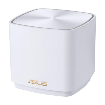 Asus XD4 AX1800 Whole-Home Dual-band Mesh WiFi 6 System - Life-time free network security, parental controls, MU-MIMO support, Traditional QoSCoverage up to 185 Sq. Meter/2000 Sq. ft. for 1pk 1 PACK WHITE WIFI 6 AX1800 2 + BEDROOMS