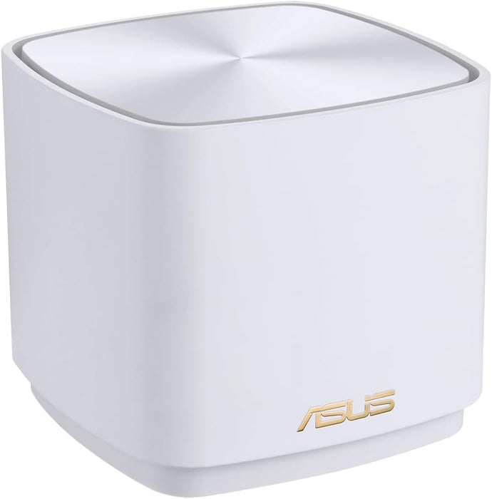 Asus XD4 AX1800 Whole-Home Dual-band Mesh WiFi 6 System - Life-time free network security, parental controls, MU-MIMO support, Traditional QoSCoverage up to 185 Sq. Meter/2000 Sq. ft. for 1pk 1 PACK WHITE WIFI 6 AX1800 2 + BEDROOMS