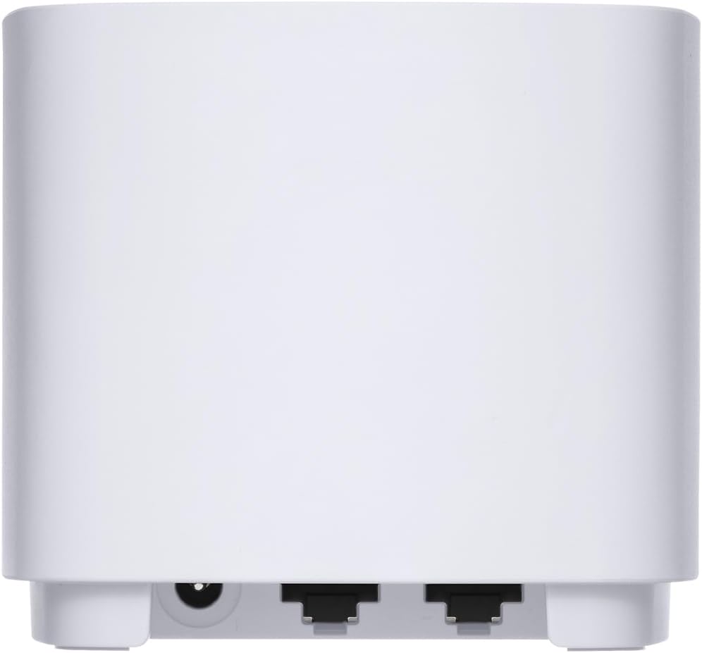 Asus XD4 AX1800 Whole-Home Dual-band Mesh WiFi 6 System - Life-time free network security, parental controls, MU-MIMO support, Traditional QoSCoverage up to 185 Sq. Meter/2000 Sq. ft. for 1pk 1 PACK WHITE WIFI 6 AX1800 2 + BEDROOMS