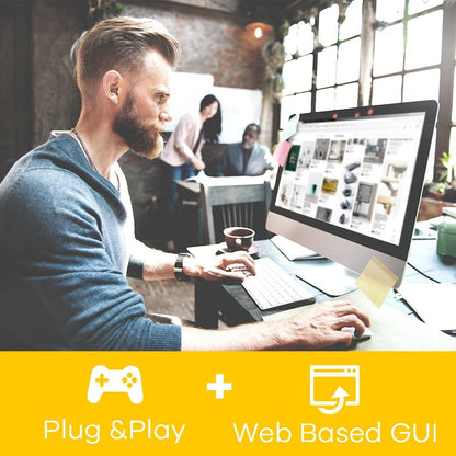 Zyxel 5-Port Gigabit Web / Smart Managed PoE+ Switch mit einem Budget von 60 Watt, Lifetime Garantie  5-Port PoE+ (60W