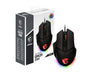 MSI CLUTCH GM20 ELITE Gaming-Maus - 6.400 DPI Optischer Sensor, rechtshändig, 20Mio+ Click OMRON-Switches, 6 Tasten, einstellbares Gewichtssystem, 1ms Latenz, RGB Mystic Light, 98-109g - kabelgebunden