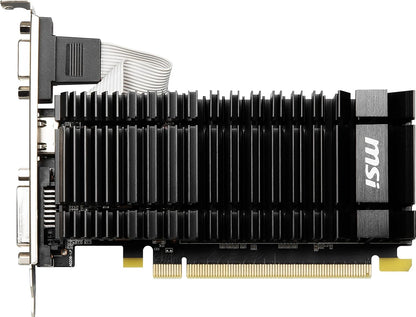 MSI GeForce GT 730 N730K-2GD3H/LPV1 Gaming Graphics Card - 2GB DDR3, 902 MHz, PCI Express 2.0, 64-bit, DL-DVI-D/HDMI/D-SUB
