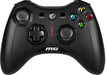 MSI FORCE GC30 V2 Wireless PC Gamepad Controller - 2.4 GHz, 600mAh Li-ion Battery, Interchangeable D-Pad Covers, Dual Vibration Motors, USB 2.0 - Wired/Wireless