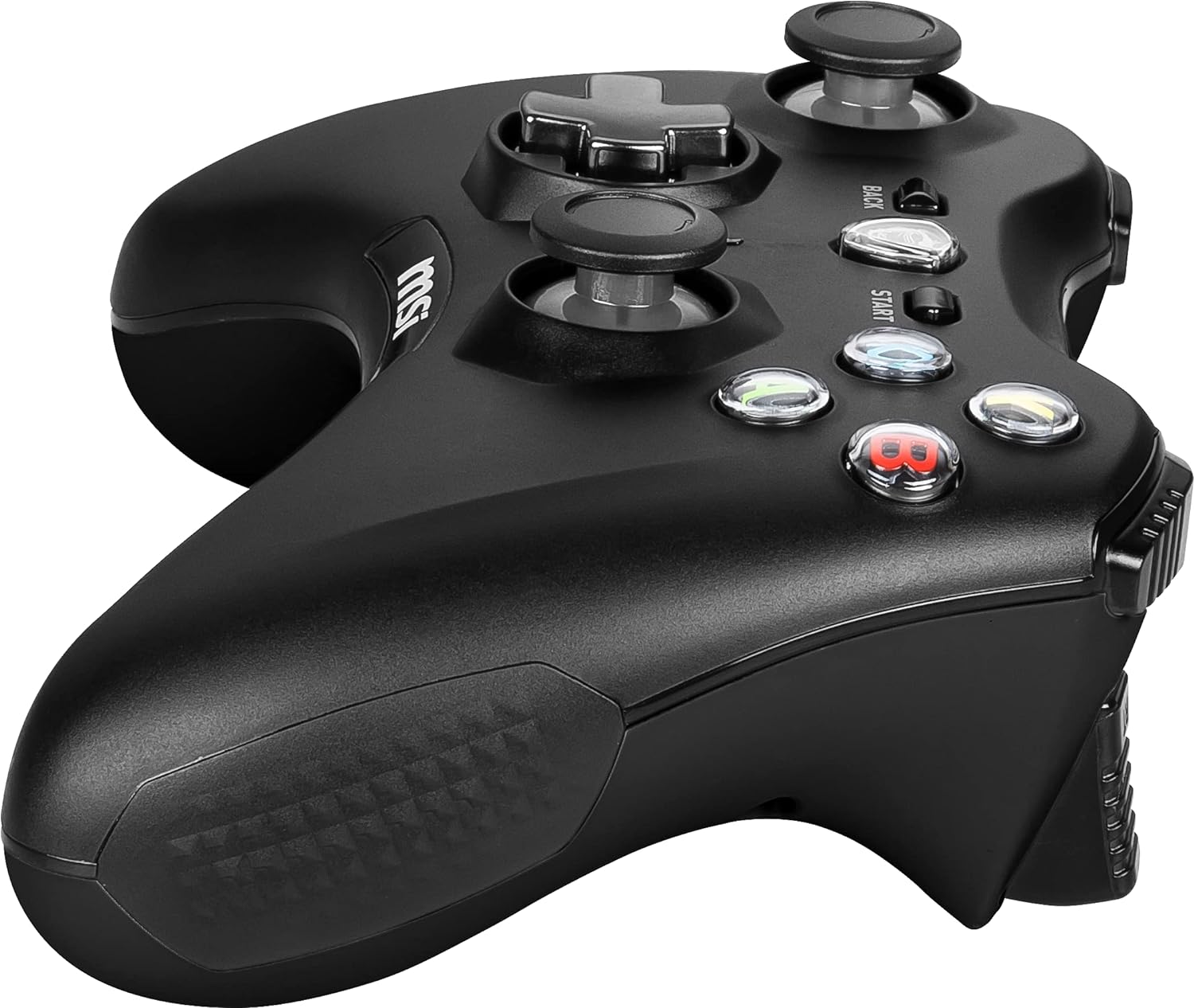 MSI FORCE GC30 V2 Wireless PC Gamepad Controller - 2.4 GHz, 600mAh Li-ion Battery, Interchangeable D-Pad Covers, Dual Vibration Motors, USB 2.0 - Wired/Wireless