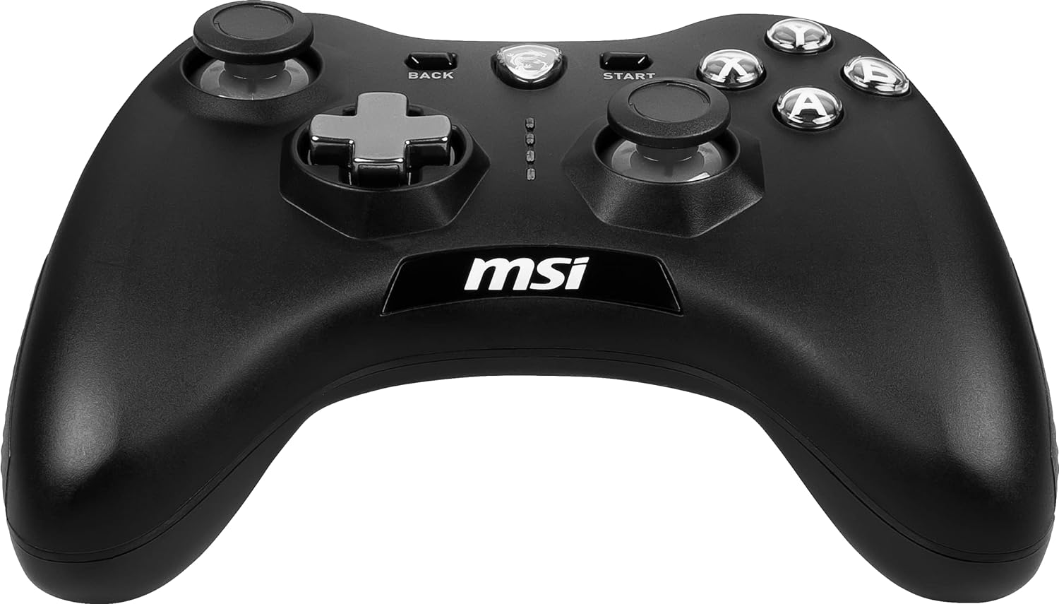 MSI FORCE GC20 V2 Wired PC Gamepad Controller - Interchangeable D-Pad Covers, Dual Vibration Motors, USB 2.0