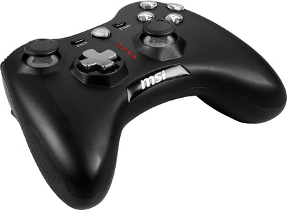 MSI FORCE GC20 V2 Wired PC Gamepad Controller - Interchangeable D-Pad Covers, Dual Vibration Motors, USB 2.0
