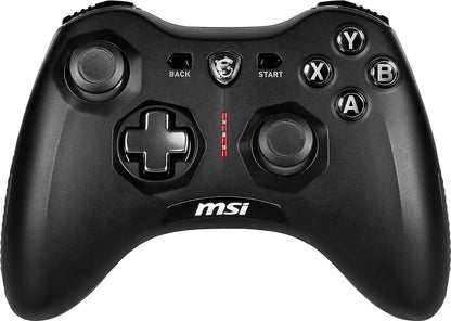 MSI FORCE GC20 V2 Wired PC Gamepad Controller - Interchangeable D-Pad Covers, Dual Vibration Motors, USB 2.0