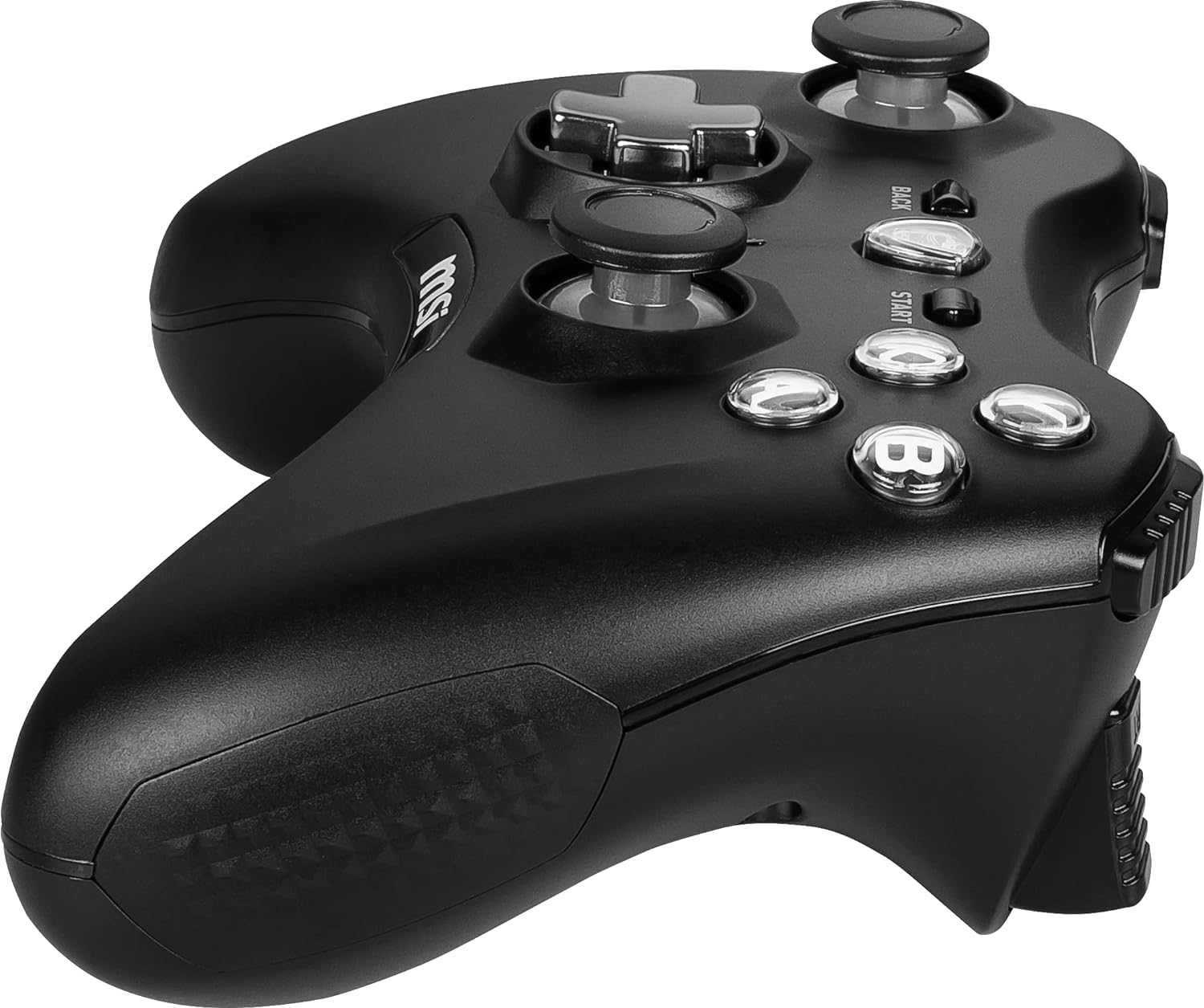 MSI FORCE GC20 V2 Wired PC Gamepad Controller - Interchangeable D-Pad Covers, Dual Vibration Motors, USB 2.0