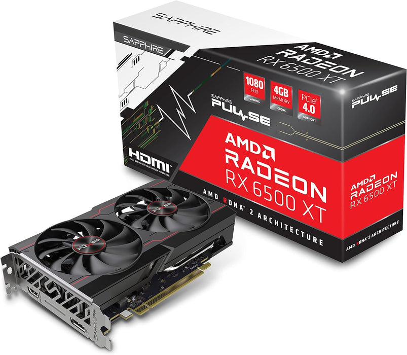 VGA Sapphire RX6500 XT 4GB Gaming OC, Radeon RX 6500XT Single