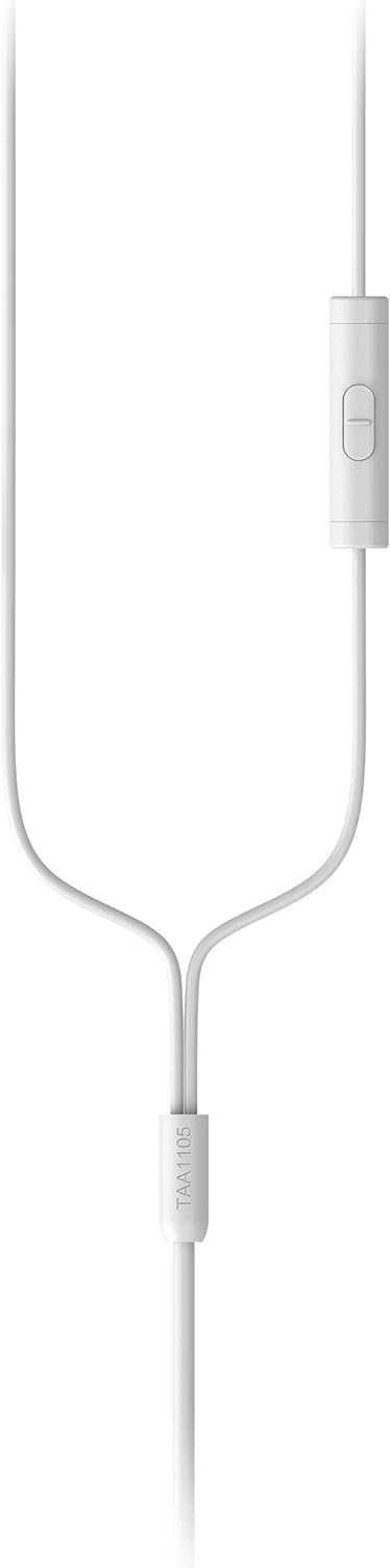 PHILIPS Audio Sports Headphones A1105WT/00 With Microphone, In-Ear Headphones (Flexible Ear Hook, Bass Beat Vent, IPX2 Sweat Resistant, Secure Fit, In-Line Remote Control
