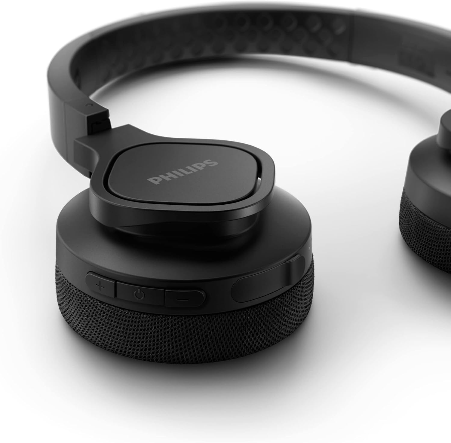 PHILIPS A4216BK/00 On-Ear Sports Headphones Wireless (35 Hours Play Time, IP55 Dust/Water Protection, Cooling and Washable Ear-Cups), Black