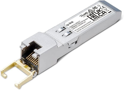 TP-Link TL-SM311T Modulo RJ45 SFP 1000BASE-T, Una Porta Gigabit RJ45 Ethernet, Supporta Funzioni di Controllo TX Disable, Funzionalità Hot-Pluggable SFP Footprint, Guscio in Metallo, Low EMI