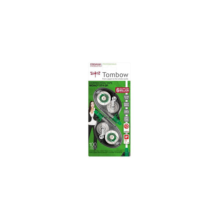 Tombow Mono CT-YT4 Correction Tape (Pack of 2
