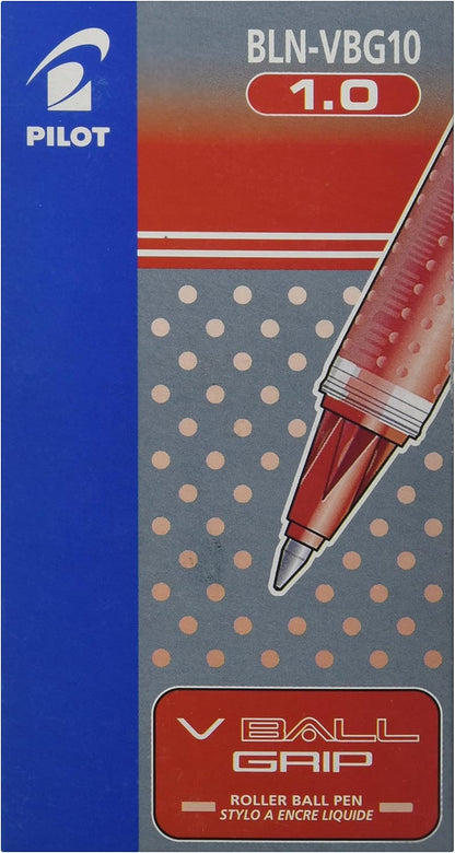 Pilot Vball 10 Grip Liquid Ink Rollerball 1.0 mm Tip (Box of 12