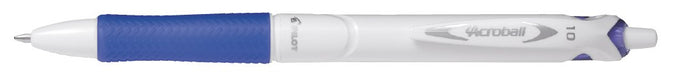 Pilot Acroball Retractable Ballpoint - Pure White/Blue (Box of 10) BAB15M-BGL