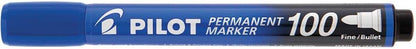 Pilot sca-100-l – Pack of 12 Permanent Markers, Conical Tip, Blue