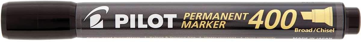Pilot sca-400-b – Pack of 12 Permanent Markers, Chisel Tip